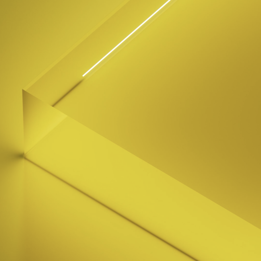 3D render of yellow light block